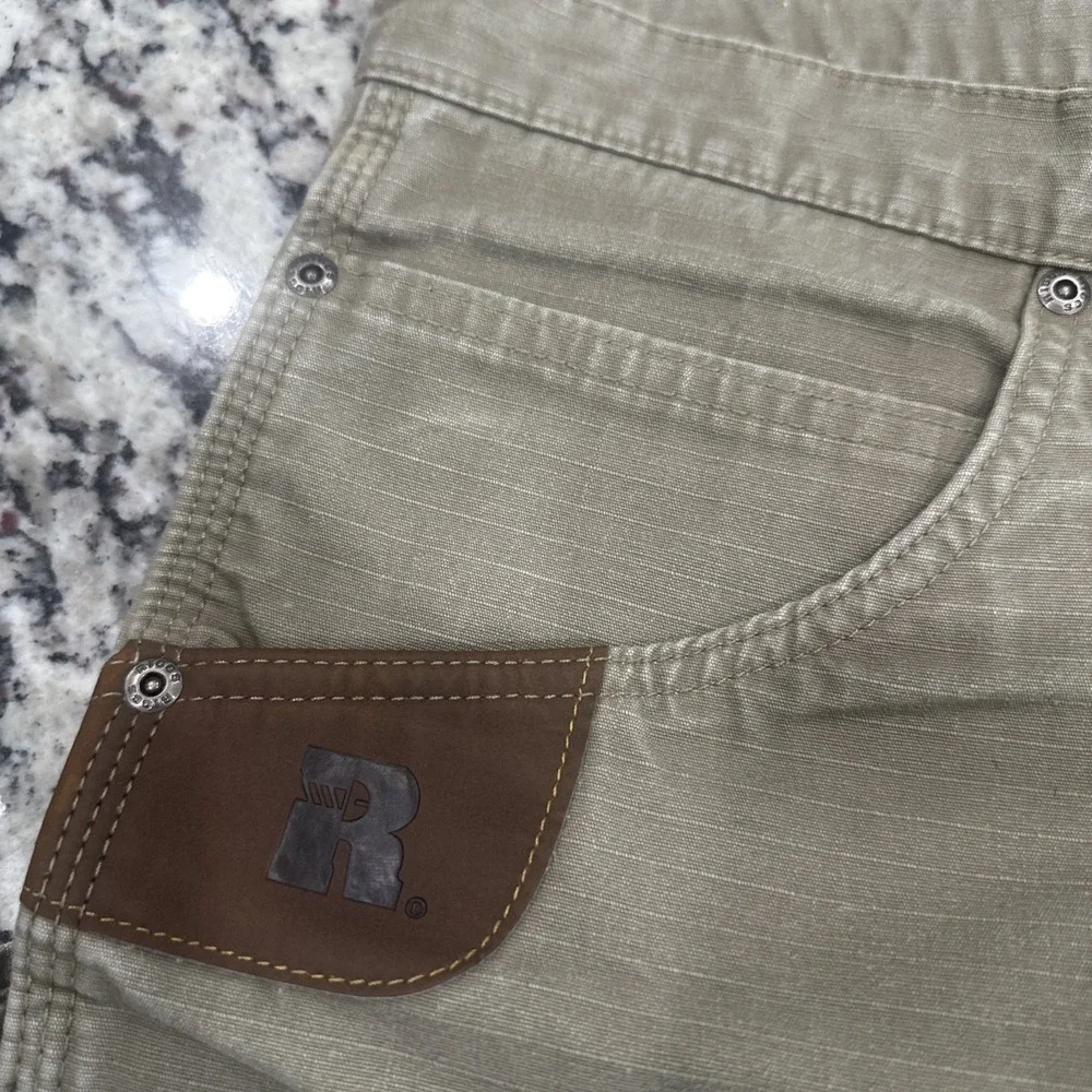 Wrangler Riggs Workwear Relaxed Fit Cargo Carpenter Shorts Men 42 Khaki